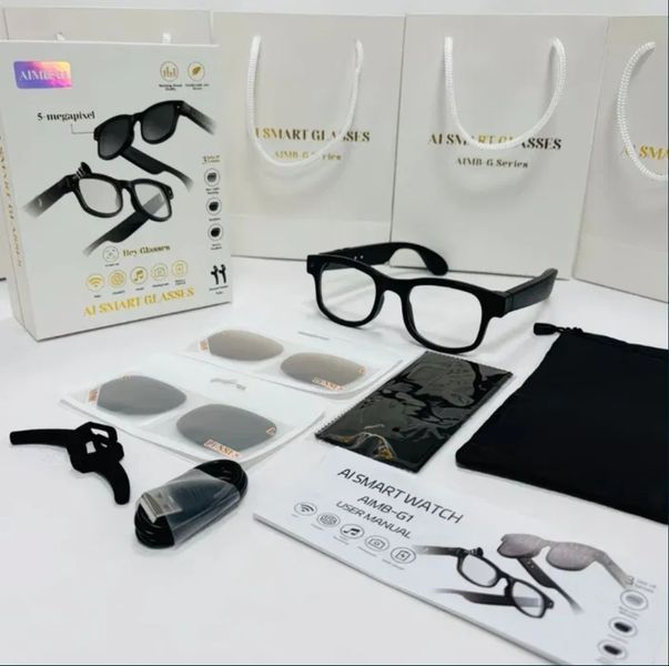 Фото Смарт-очки с камерой и съемными линзами Smart Glasses 2589,