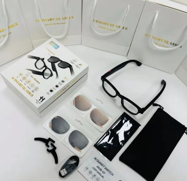 Фото Смарт-очки с камерой и съемными линзами Smart Glasses 2589,